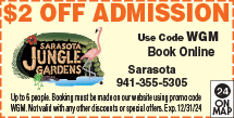 Discount Coupon for Sarasota Jungle Gardens